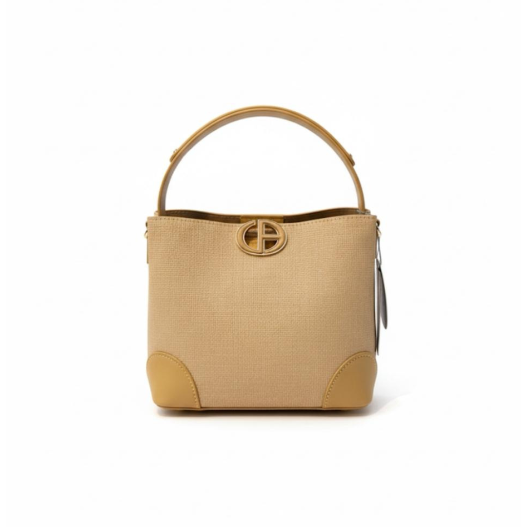 Beige Bucket-Style chrisbella bag