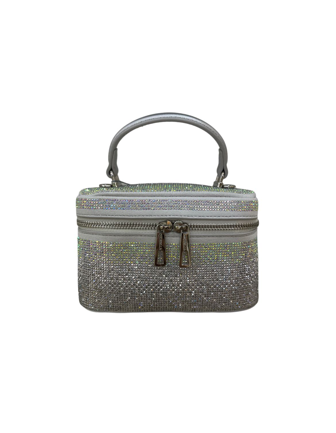 Chrisbella Silver Sparkle Mini Handbag