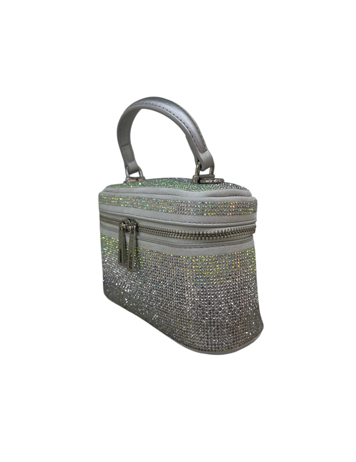 Chrisbella Silver Sparkle Mini Handbag